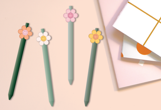Flower Power Pens, Set of 4