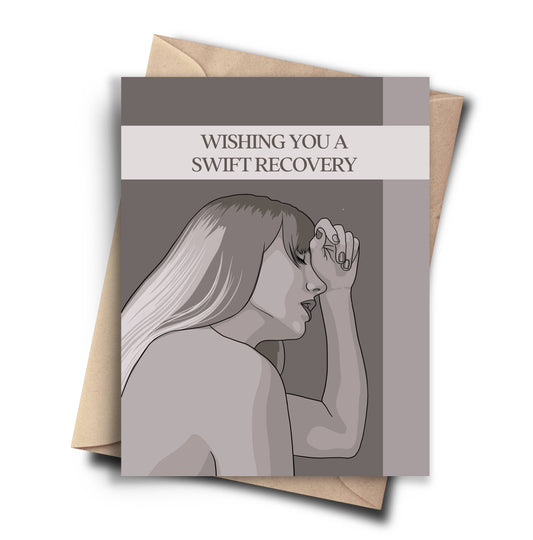 Get Well Soon Taylor Swift Recovery Greeting Card
