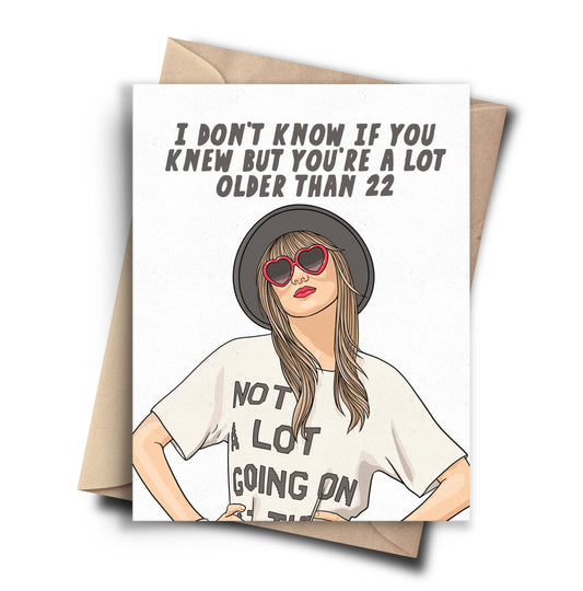 Taylor Swift 22 Birthday Greeting Card