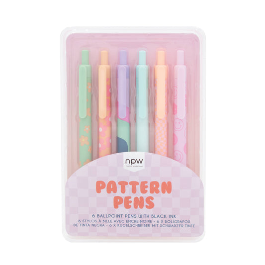 Pattern Pens, Set of 6
