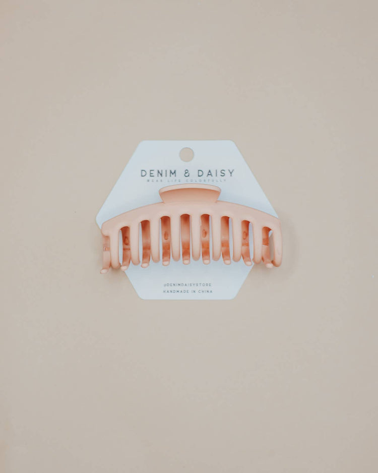 Tan Matte Hair Claw Clip