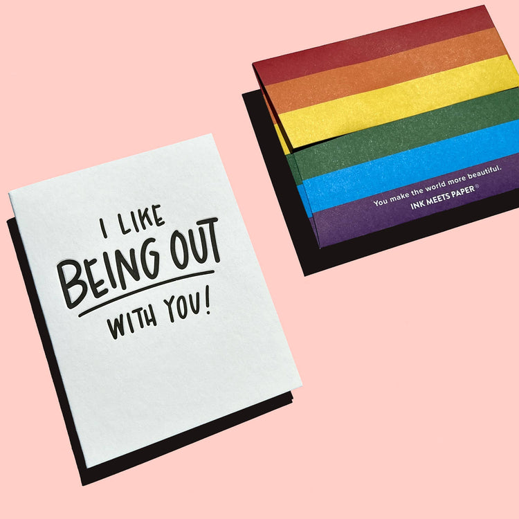 Out with You Pride Greeting Card