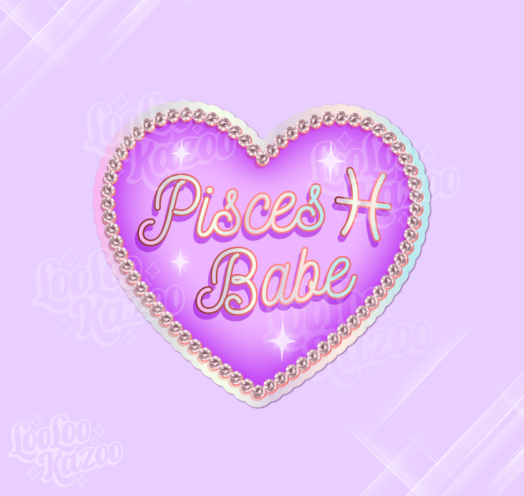 Pisces Zodiac Babe Sticker