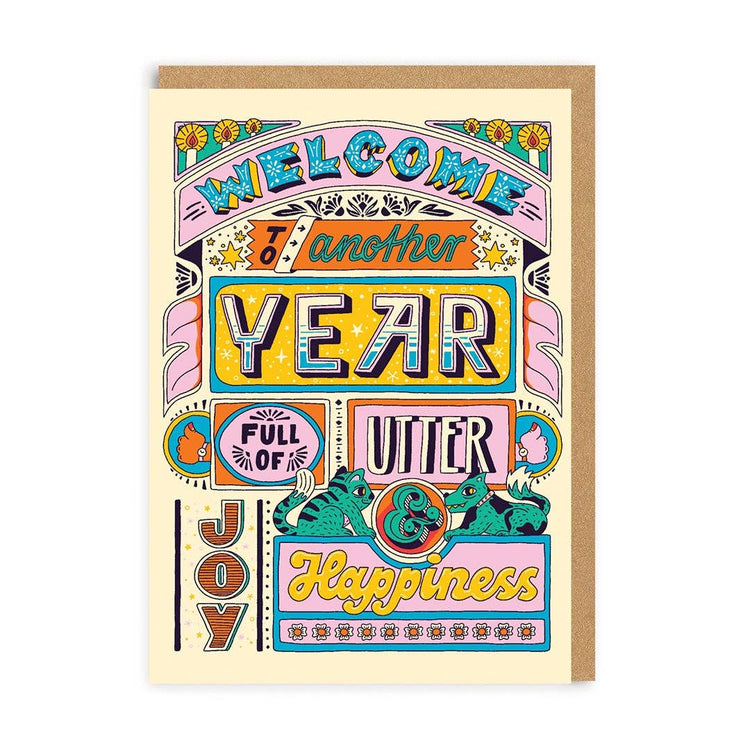 Another Year full of Happiness Greeting Card