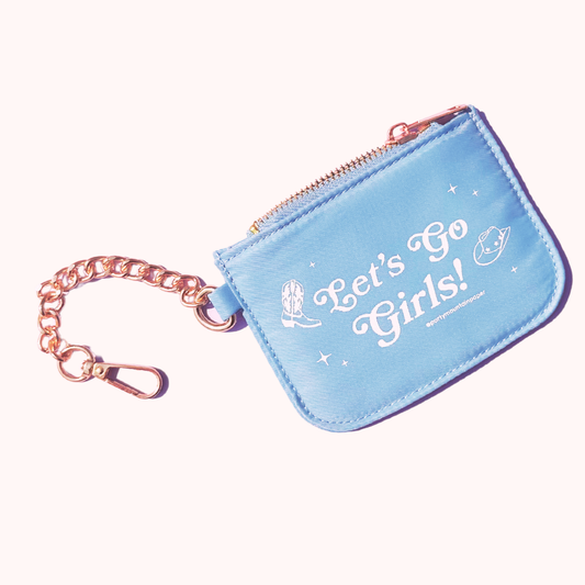 SALE - Let's Go Girls Coin Purse Keychain