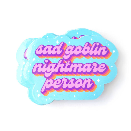 Sad Goblin Nightmare Person Sticker
