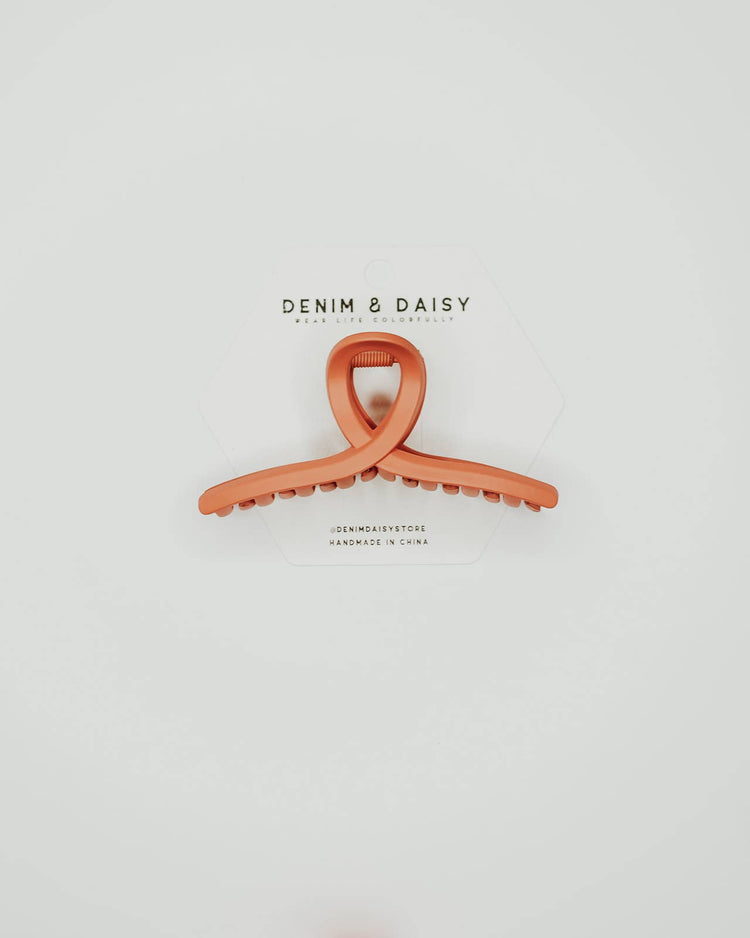 Cider Matte Loop Hair Claw Clip