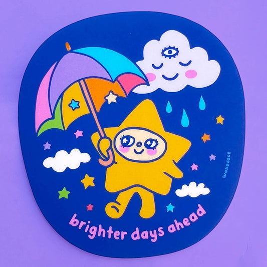 Brighter Days Ahead Star Sticker
