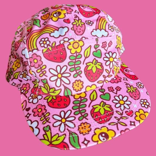 Strawbebby Pattern Hat