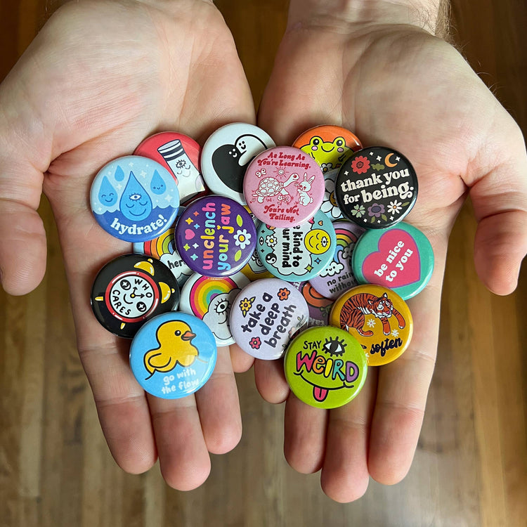Be Nice To You Buttons, Assorted