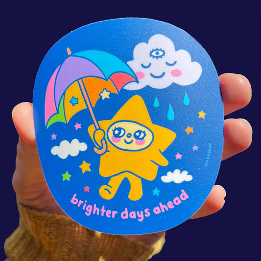 Brighter Days Ahead Star Sticker