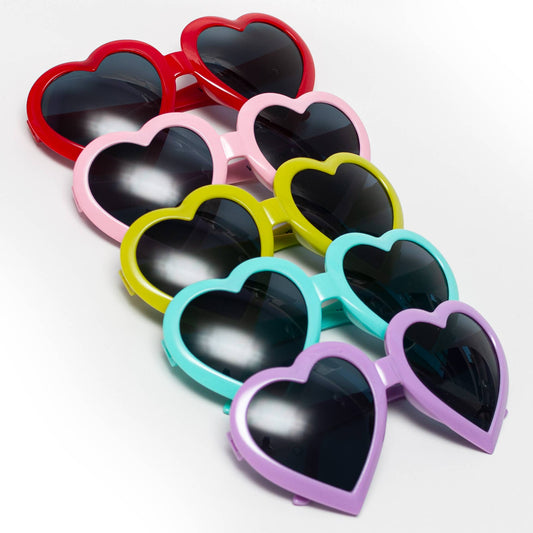 Heart Sunglasses, Assorted Colors