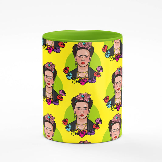 Frida Kahlo Green Coffee Mug