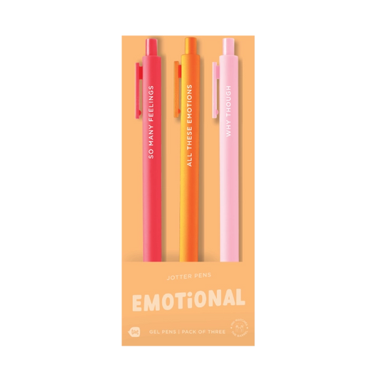 Emotional Pen Jotter Pens, 3 Pack