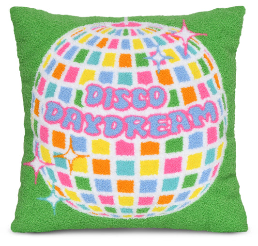 Disco Daydream Chenille Plush Pillow