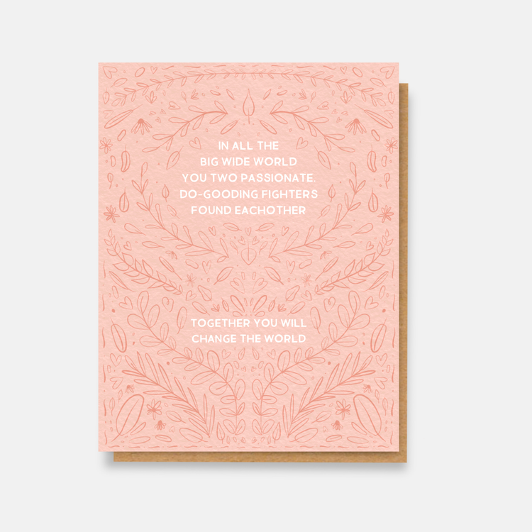 Do-Gooders Wedding Greeting Card