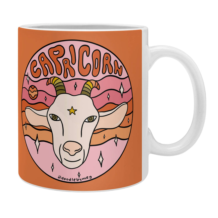 Capricorn Coffee Mug by Doodle By Meg