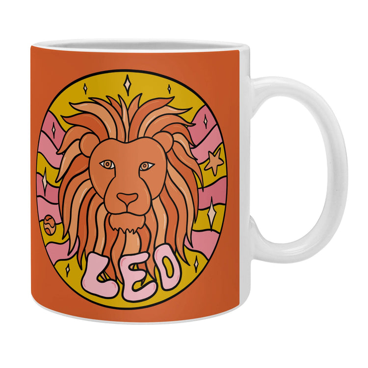 Leo Coffee Mug by Doodle By Meg