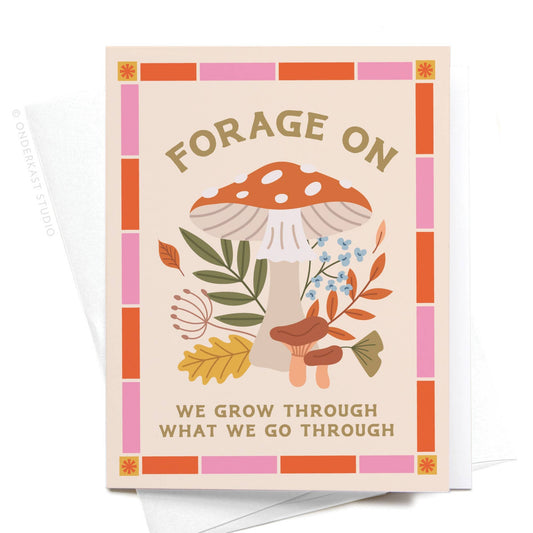 Forage On Mushroom Greeting Card