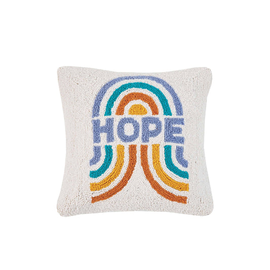 SALE - Rainbow Hope Hook Pillow