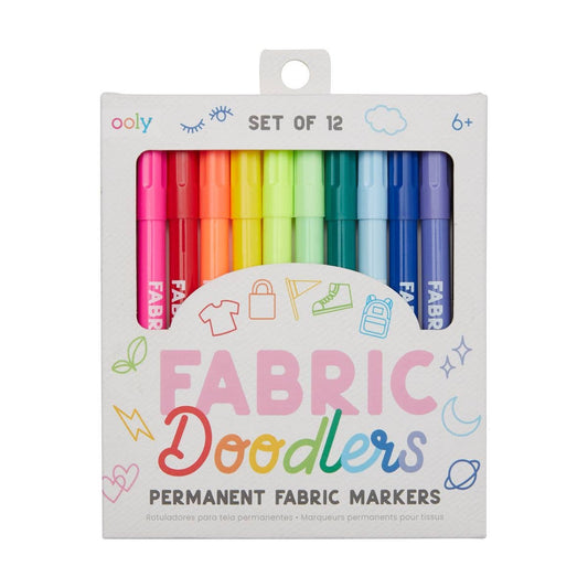 Fabric Doodlers Markers, Set of 12