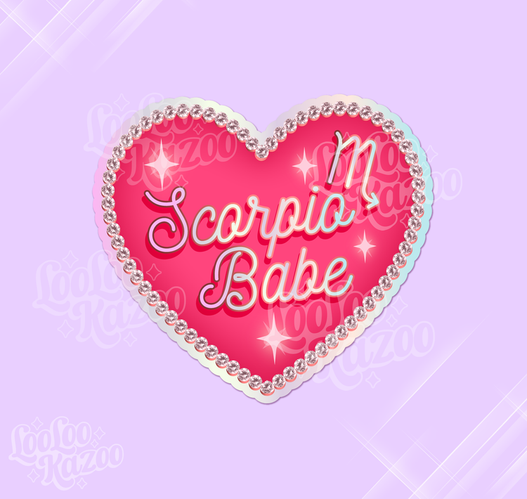Scorpio Zodiac Babe Sticker