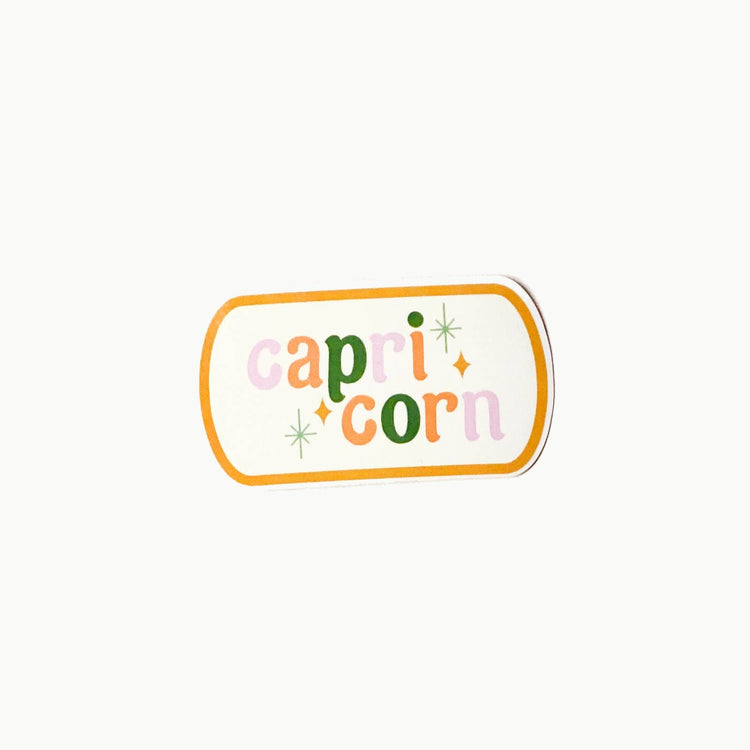 Capricorn Clear Sticker