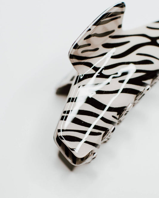 SALE - Zebra Hair Claw Clip