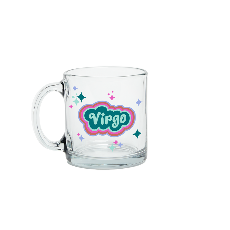 Virgo Astrology Clear Glass Mug