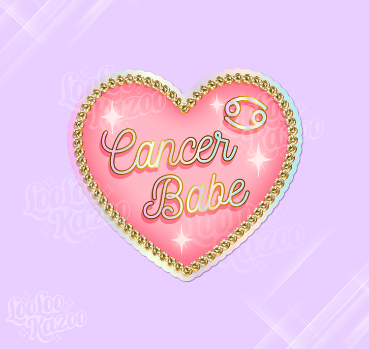 Cancer Zodiac Babe Sticker