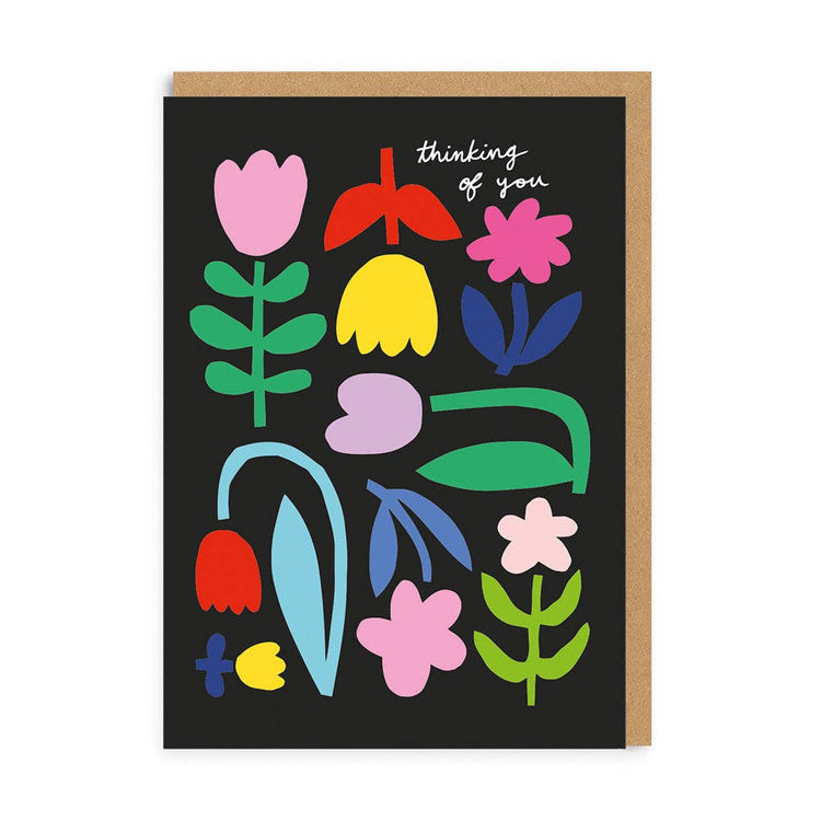 Thinking of you floral Greeting Card