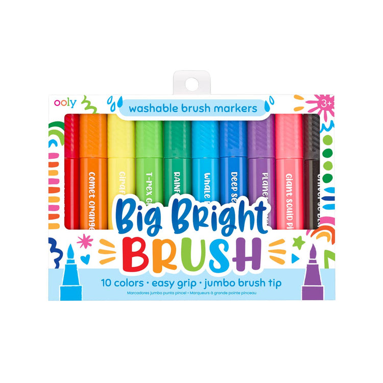 Big Bright Brush Markers, Set of 10