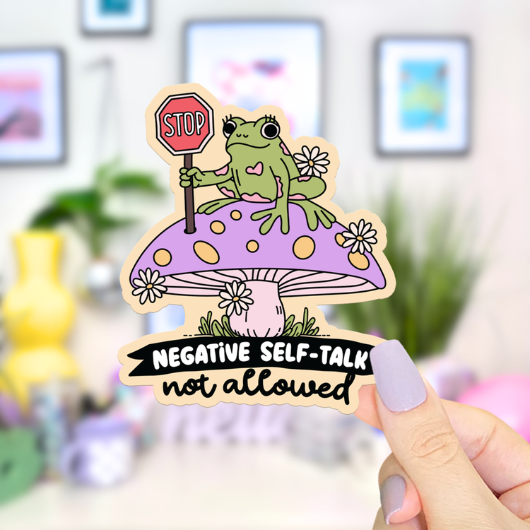 Frog Mental Health Sticker