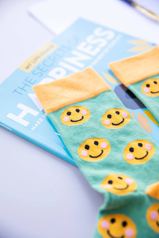 Smiley Green Socks