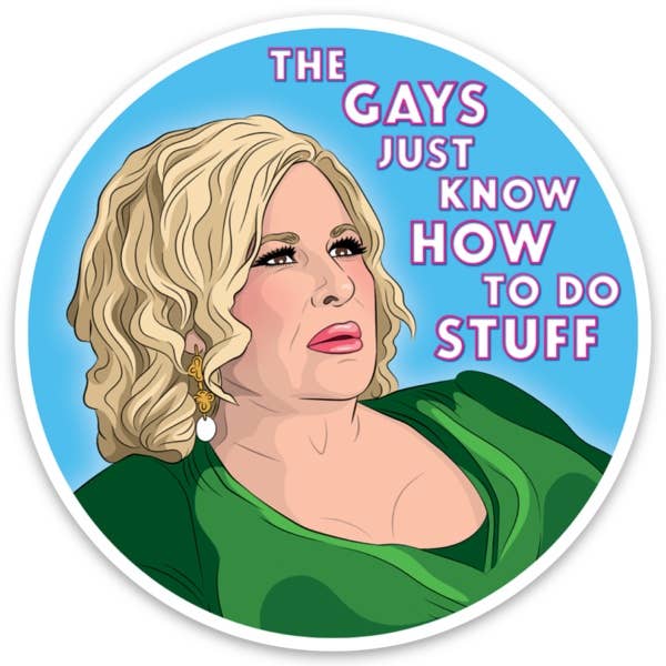 Jennifer Coolidge Gays Do Stuff Sticker