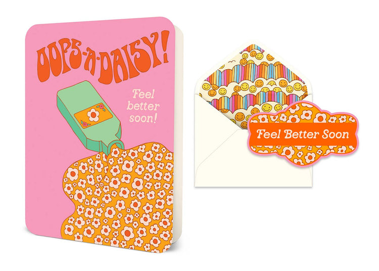 Oops-a-Daisy Deluxe Greeting Card