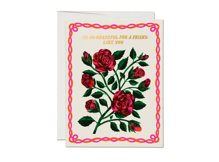 Grateful Roses Greeting Card