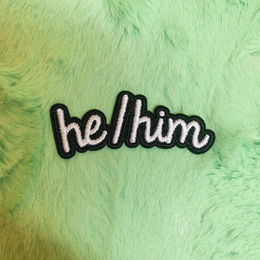 SALE-He/Him Pronoun Patch