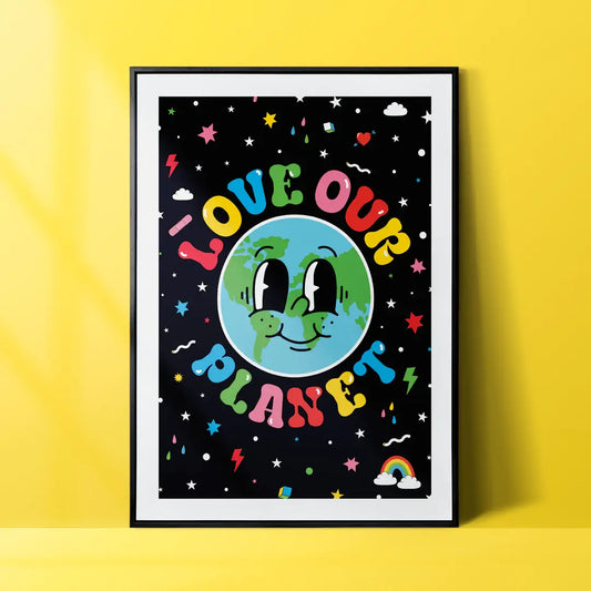 Love Our Planet Art Print, 8x10