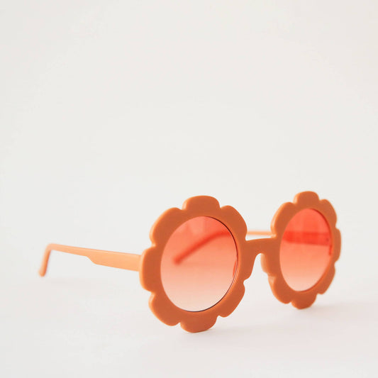 Orange Kids Flower Sunglasses