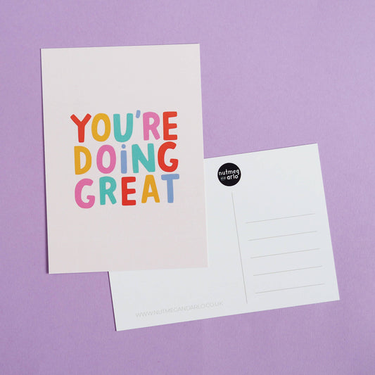 You're Doing Great Postcard