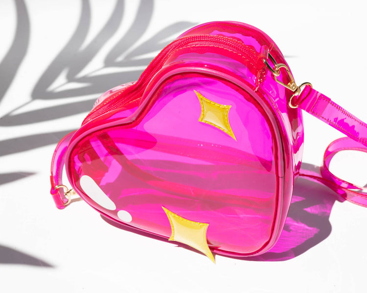 Pink Heart Jelly Fruit Handbag