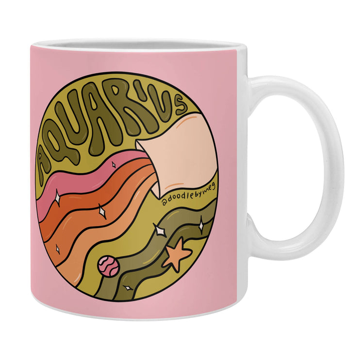 Aquarius Coffee Mug by Doodle By Meg