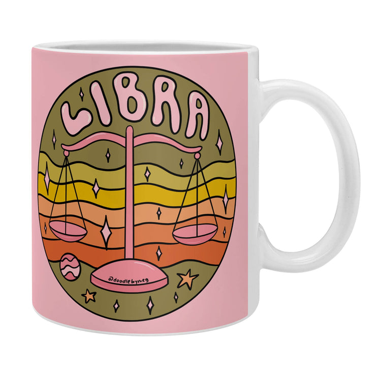 Libra Coffee Mug by Doodle By Meg