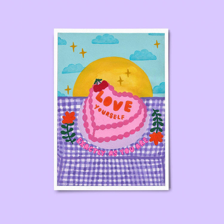 Love Yourself Cake Art Print